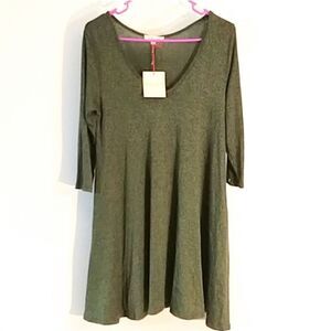 Rolla Coaster nwt green tunic dress sweater